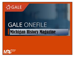Gale OneFile Michigan History Magazine